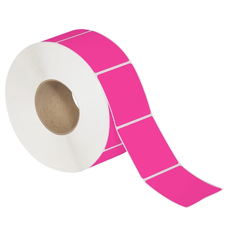 Tape Logic 2 x 3in Fluorescent Pink Thermal Transfer Labels, 8PK THL143PK