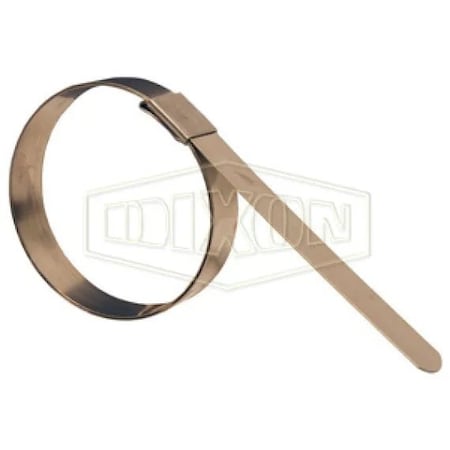 Dixon F Series Center Punch Preformed Band Clamp, 2-1/4 ID x 0.022 in Thick, 300 SS, Domestic FS9
