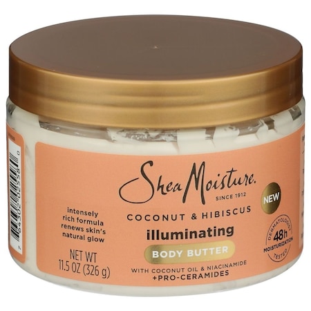 Shea Moisture Coconut and Hibiscus Illuminating Body Butter, 11.5 Fluid Ounce 2258