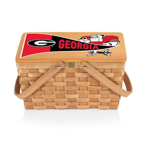 Picnic Time Family Of Brands NCAA Georgia Bulldogs Poppy Personal Picnic Basket 124-00-299-184-0