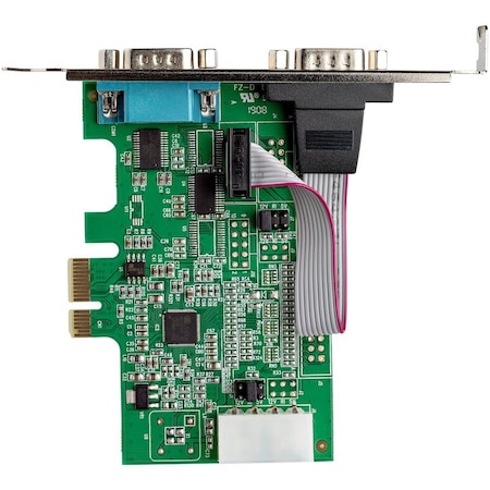 Startech.Com 2-PORT PCI EXPRESS RS232 SERIAL CONTROLLER CARD 16950 UART/ASIX AX99100 - BI-DIR PEX2S953