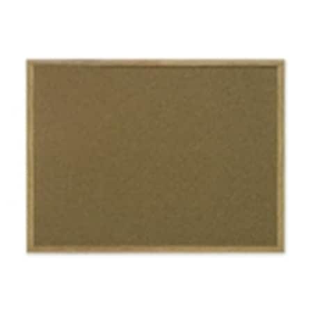 Mastervision Recycled Bulletin Board, 3 x 4 Ft., Brown 1334035