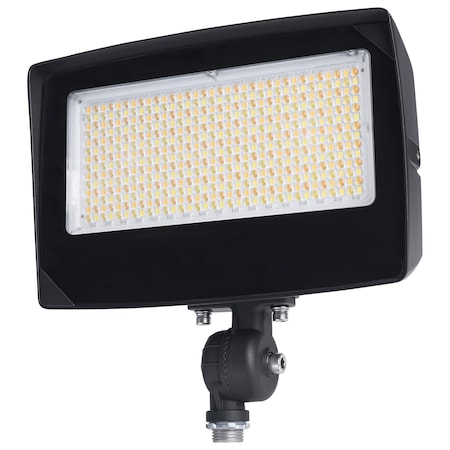 Nuvo LED Flood Light 80/60/45 3K/4K/5K CCT Selectable Beam Angle Selectable Bronze 120-347V 65/1541