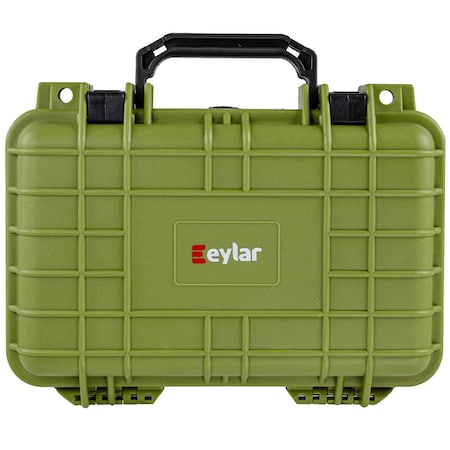 Eylar Compact 11.6in Gear, Equipment, Camera Hard Case Waterproof with Foam Green SA00010-GRN