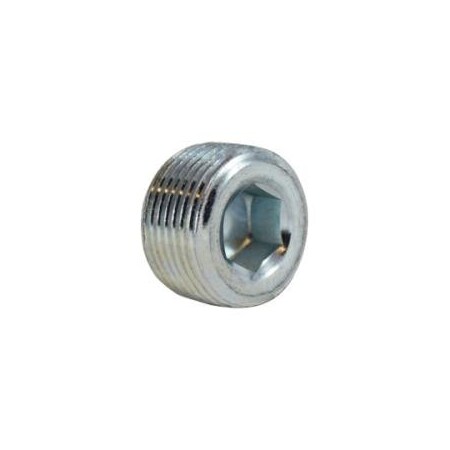 Midland Industries PLUG CTSK SKT HEX 3/8IN MNPT ZINC-PLD 66763