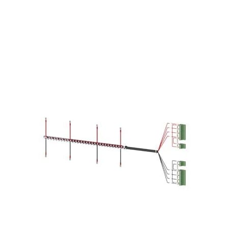 Siemens Accessory for 3KC8 Power supply cable for connection at the top 4-pole for 1250 3KC9831-5