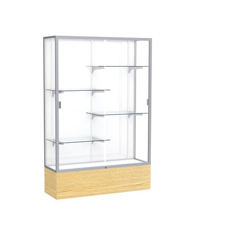 Ghent Floor Display Case 48x72x16, White, Satin 2074WB-SN-LV