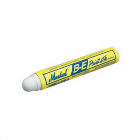 Markal Solid Paint Marker, 11/16 in Round Tip, White 080620