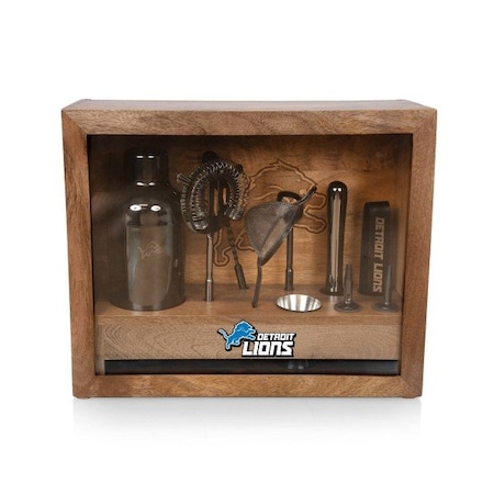 Picnic Time Family Of Brands NFL Detroit Lions - Old Fashioned Bar Set 861-09-511-117-2