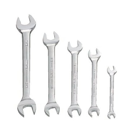 Williams Williams Open End Wrench Set, 5 pcs., Satin Chrome JHWWS-1705A