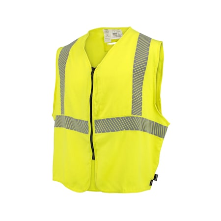 Radians AR/FR Hi-Vis Safety Vest 2XL Class 2 , Zipper SV99A-2SZGSFR-2X