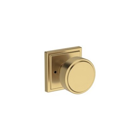 Baldwin Residential Door Knobs Privacy Reversible Lifetime Satin Brass PVVASSSR044