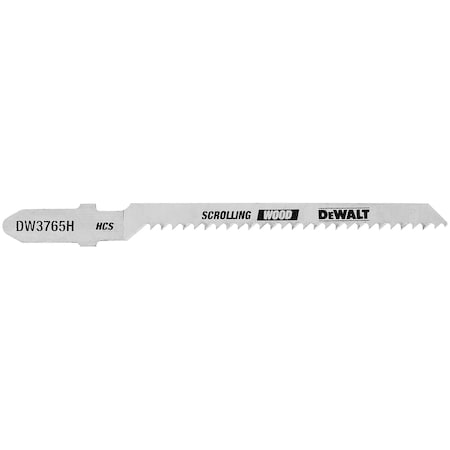 Dewalt 3" 12 TPI T-Shank Trim Coping Wood Cutting Jig Saw Blade, PK5 DW3765H