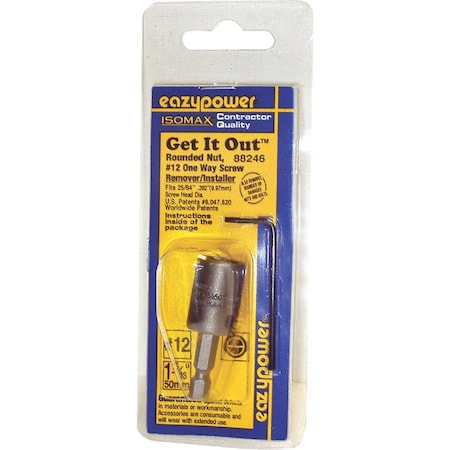 Eazypower Isomax No.12 One Way Rounded Nut & Screw Extractor 88246