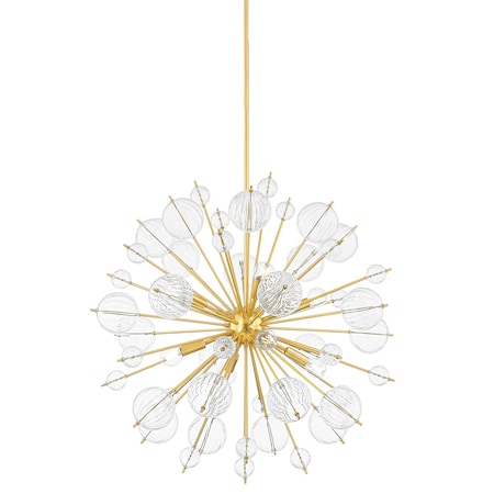 Mitzi Linnea 8 Light Chandelier 11 In. Aged Brass H794808-AGB