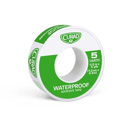 Medline CURAD Waterproof Adhesive Tape, 1/2in x 5 yd., 24PK CUR47440RB