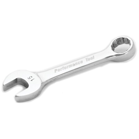 Performance Tool 15 mm Stubby Combination Wrench W30615