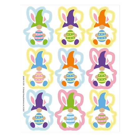 Eureka Easter Gnome Giant Stickers, 36-Piece Set, 12PK 650811