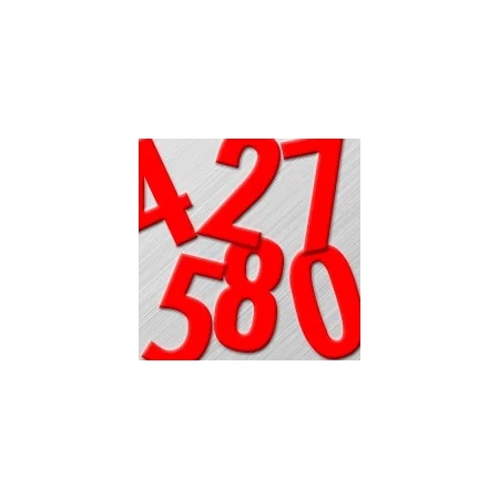 Accuform MAGNETIC CHARACTERS NUMBER SET NAM823RD