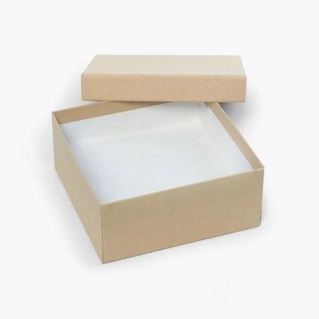 Boxit Kraft Jewelry Box 3.5X3.5X1.5, 100PK JLNK33D