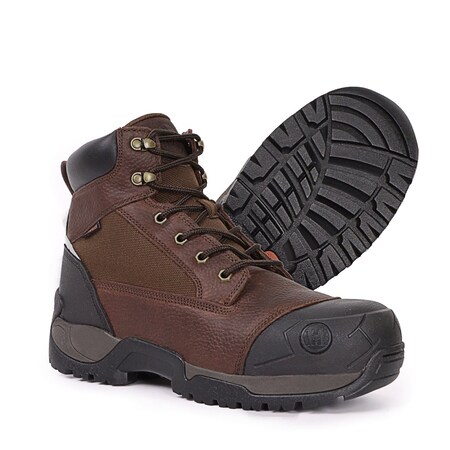 Handpoint Mens Composite Toe Work Boots-Waterproof EE Fit Safety Boots, KEVLAR Puncture Resistant, 12 CK1126D-12