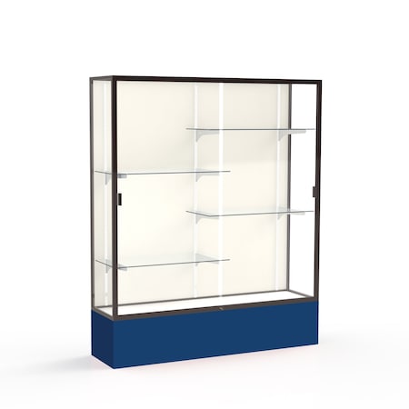 Ghent Spirit Floor Display Case 60x72x16, Plaque, Bronze 375PB-BZ-NY