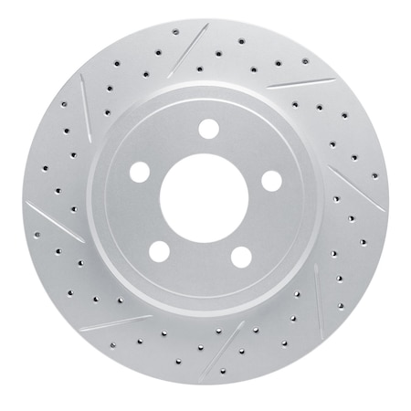 Dynamic Friction Co DFC Geoperformance Rotor - Drilled and Slotted 830-39018L
