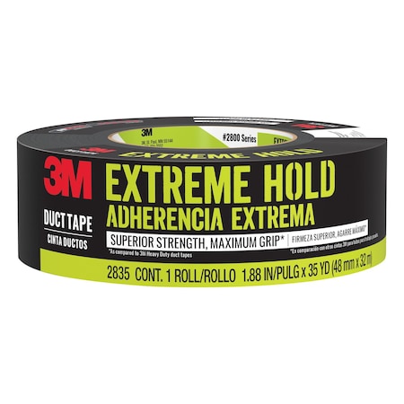 3M Extreme Hold 1.88 in. W X 35 yd L Black Duct Tape 2830