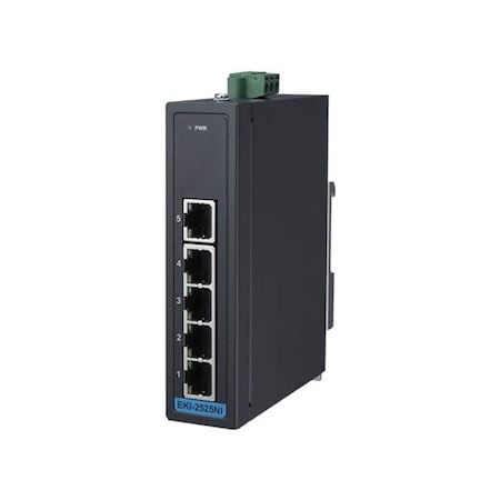Advantech 5-port Ethernet Switch w/ Wide Temp EKI-2525NI-A