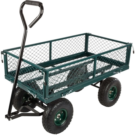 Pure Garden Garden Cart Rolling Wagon Cart w/ 650lb Capacity, All-Terrain Wheels Garden Carts & Wagons 50-LG1405