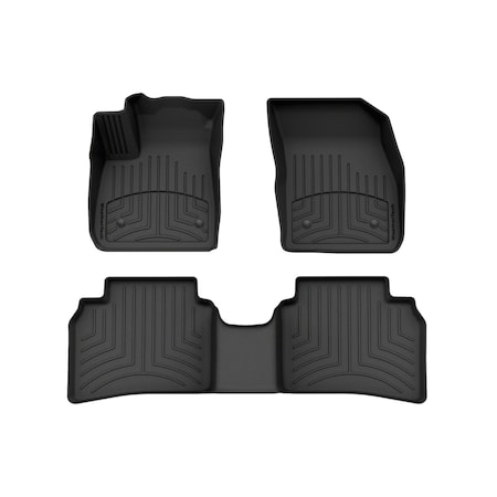 Weathertech Black, Front and Rear FloorLiner HP 441660-1-2IM