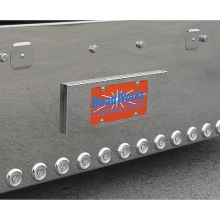 Replacement For Peterbilt 389 Year 2015 Stainless Steel Single Plate License Plate Hanger