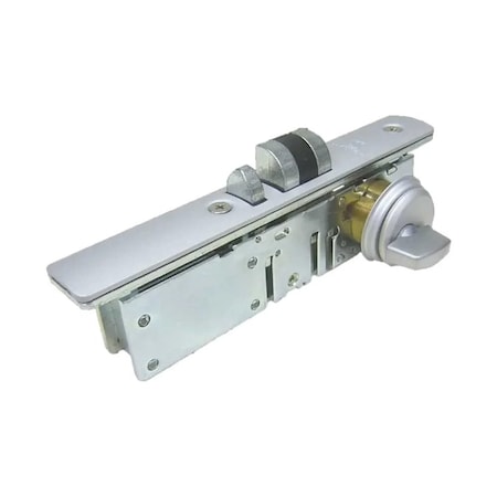 Ecs Hardware Narrow-Stile, 31/32in BACKSET, Steel Lock Body Zinc Plated Chrome Plated Latch w/2 Al Faceplates ECSH-ZINC-32-32AL-5A