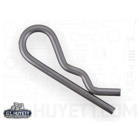 Huyett Bridge Pin, 302/304SS, .125 Wire Dia x 1.938 L x .440 In Eye Dia x Fits .5 to .75 Shft BPS-216