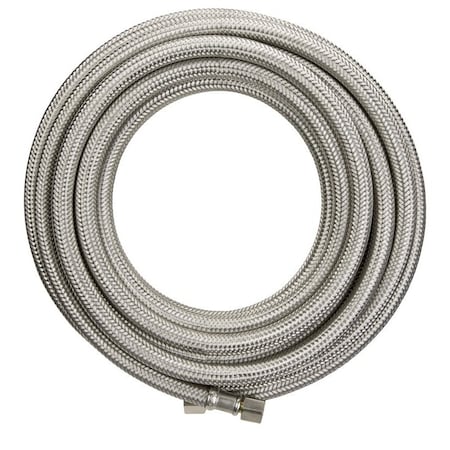 Plumb Pak Ice Maker Supply Line, 1/4 in Inlet, Compression Inlet, 1/4 in Outlet, Compression Outlet, 240 in L PP255920