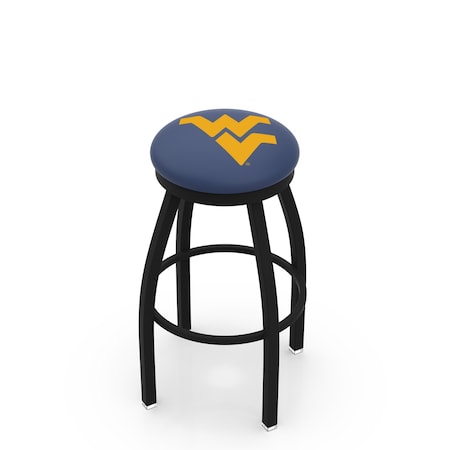 Holland Bar Stool Co 30" Blk Wrinkle West Virginia Swivel Bar Stool, Accent Ring L8B2B30WestVA
