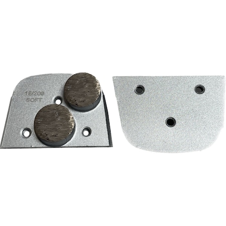 Vantage Product Diamond Grinding Disc for Lavina Grinders, 2 Round Segment, 16/20 Grit, Soft Bond M-LAV-2R1620-S