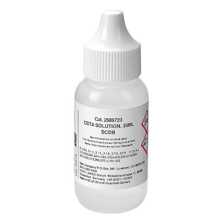 Hach CDTA Reagent, 30 mL, Bottle 2589723