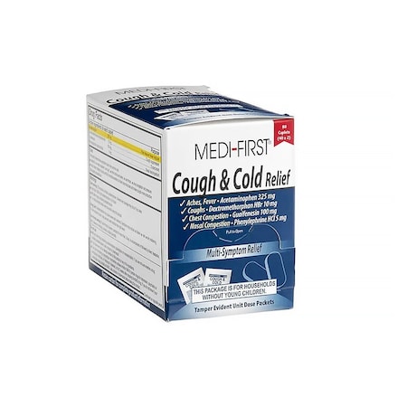 Medi-First Cough & Cold Relief Caplets, 80PK 1430984