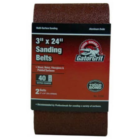 Defenseguard 3158 3 x 24 in. 40 Grit Bi-Directional Sanding Belt DE3871684