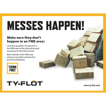 Ty-Flot Think FME Poster, Lanyards Stop Them PSTR1110