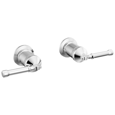 Delta Broderick Wall Mount Tub Filler Handle Kit-Lever In Lumicoat Chrome H583-PR