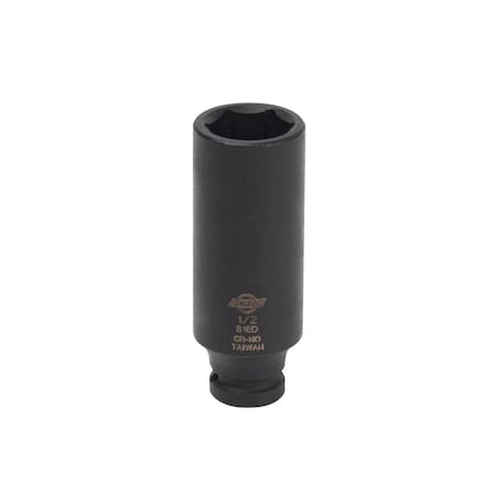 Sunex 1/4 in Drive 1/2 in Deep Impact Socket 816D