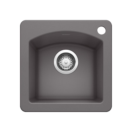 Blanco Diamond Bar Sink Dual Deck, Cinder 441477