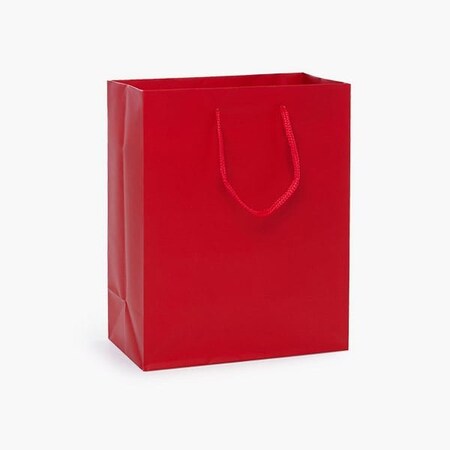 Nashville Wraps Red Matte Gift Bags, Cub 8x4x10, 10PK MTCMRE