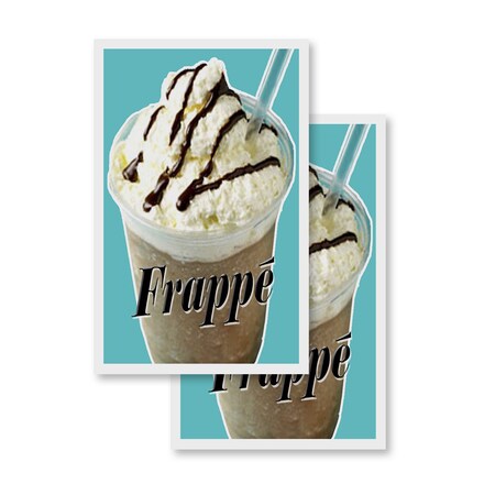Signmission Frappe, Vinyl Decals Only 24 Inch x 36 Inch, Vinyl Decal, 2PK DSB-2436-2PACK-Frappe