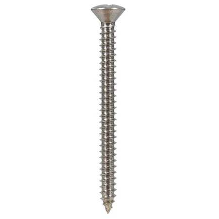 Hillman Sheet Metal Screw, Stainless Steel Oval Head Phillips Drive, 50 PK 6065718