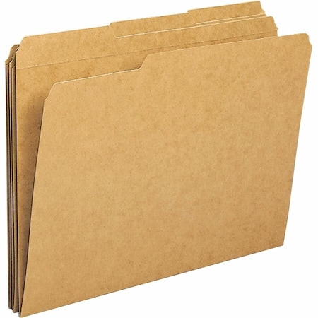Business Source File Folder, Assorted, Kraft, PK100 BSN20890