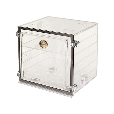 Plas-Labs Acrylic Desiccator with Gas Port, 12 in H 860-CG/NS