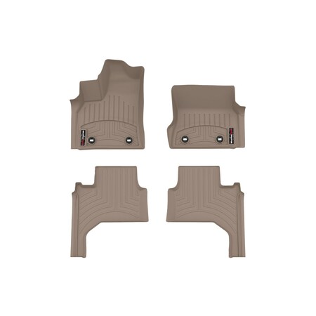 Weathertech Tan, Front and Rear Floorliners 451785-1-2